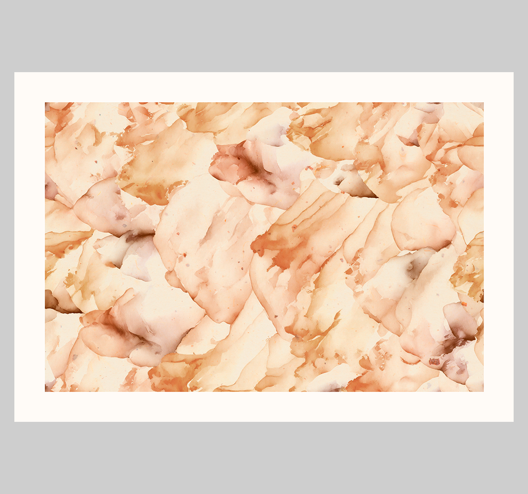 Poster abstrakt aquarell mit weißem rahmen - TenStickers