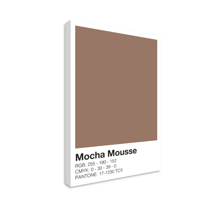 Wandbilder modern mocha -farbkomposition - TenStickers