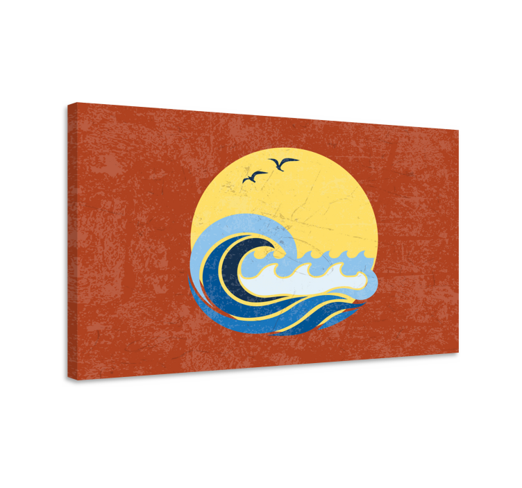 Leinwandbild Meer Sonne, strand und welle - TenStickers