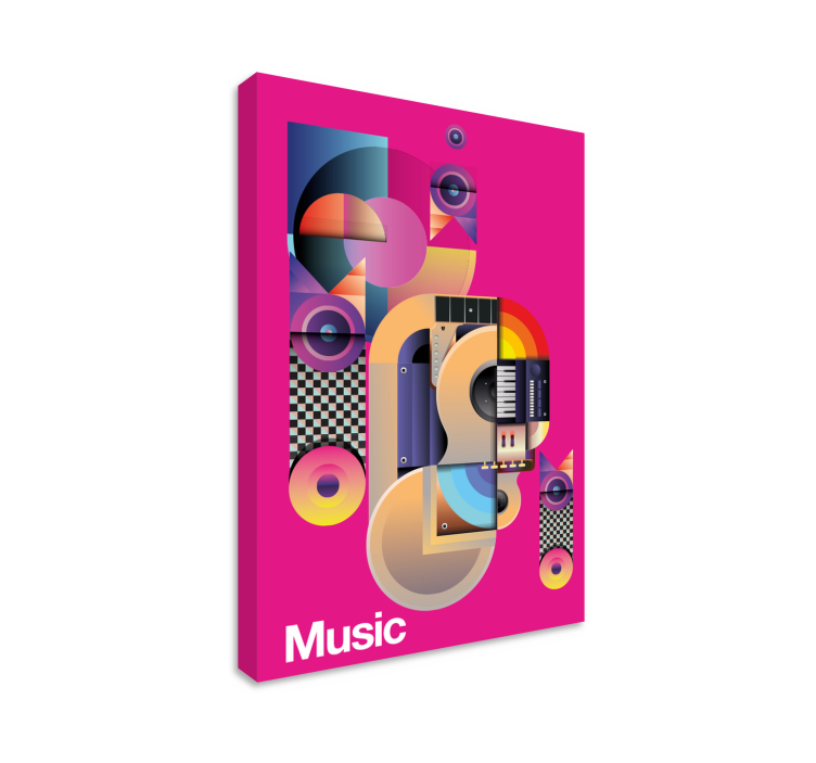 Wandbild Musik Moderne musikmotive - TenStickers
