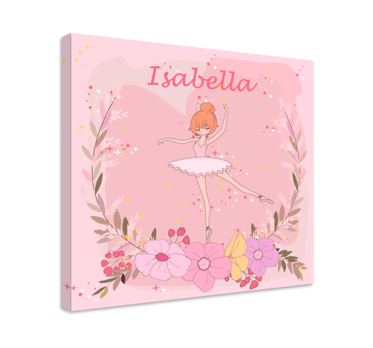 Wandbild Ballerina Bailarinas de estrellas con nombre - TenStickers