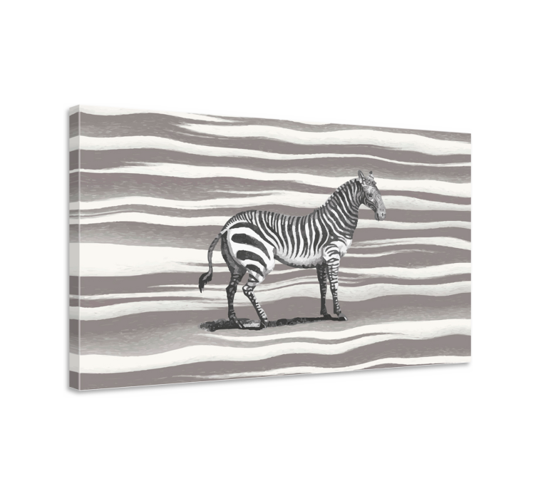 Wandbild tier im zebra streifen design - TenStickers