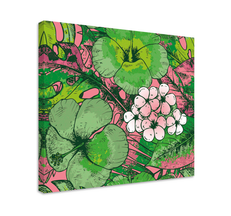 Leinwandbild Flur Motivos florales - TenStickers