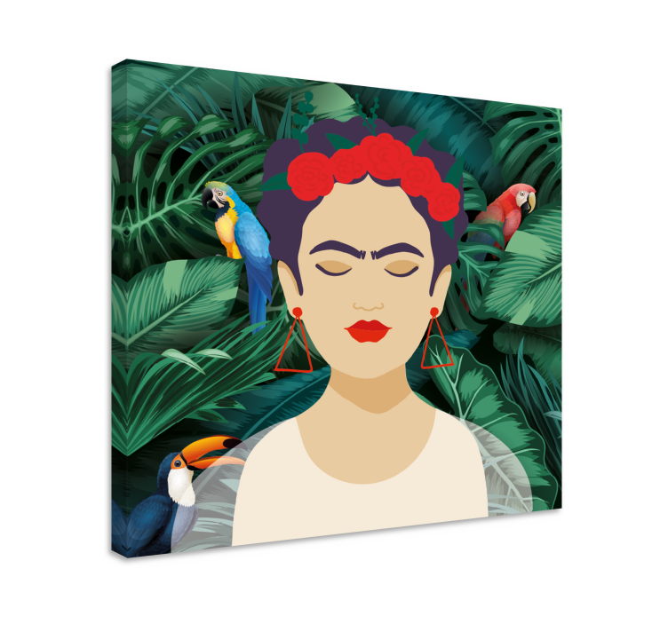 Leinwandbild im stil von frida kahlo - TenStickers
