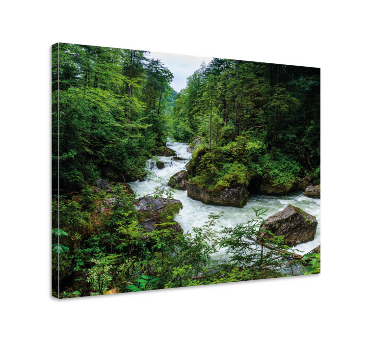 Wandbilder Landschaft ruhige flusslandschaft - TenStickers