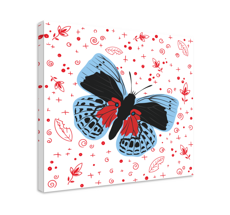 Wandbild schmetterling helles schmetterlingsdesign - TenStickers