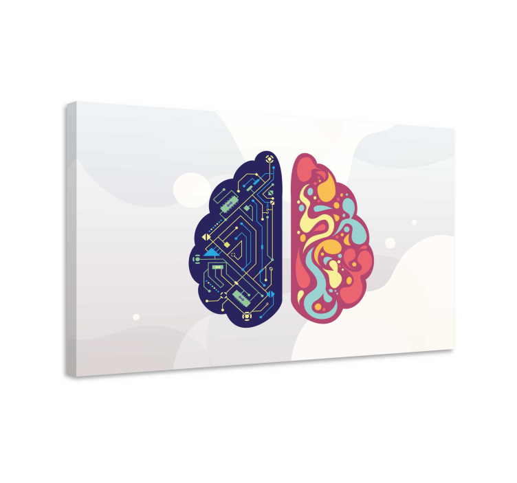 Leinwandbild obst im dual brain design - TenStickers