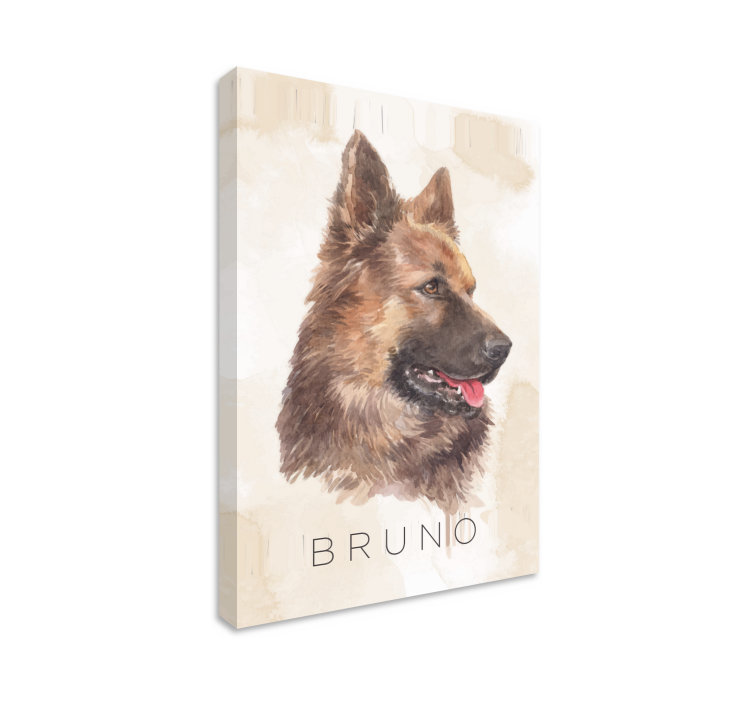 Wandbilder hunde schäferhund porträt - TenStickers