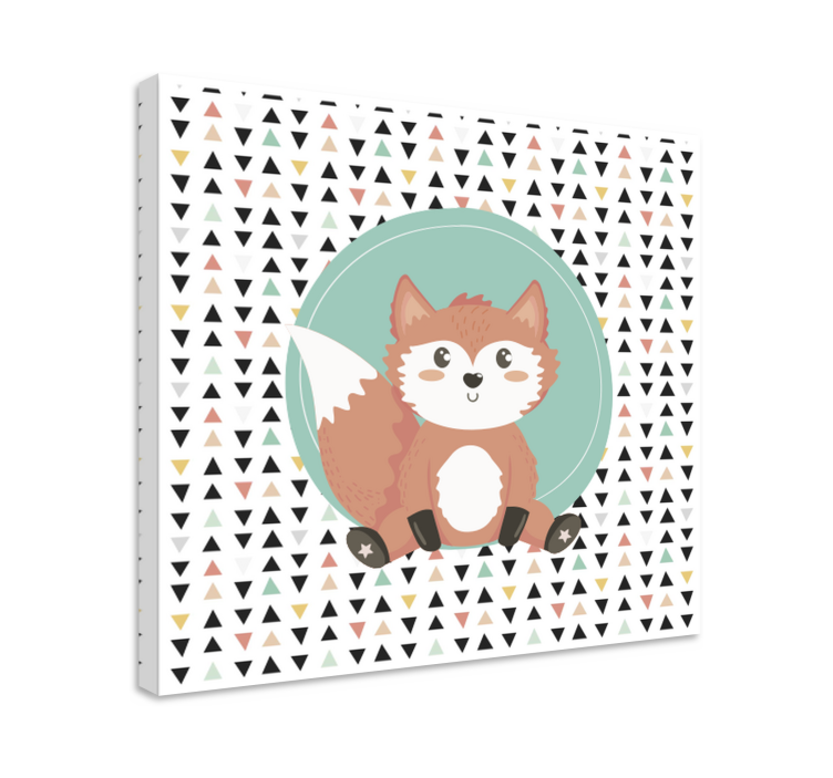 Wandbild tier fuchs charakter niedlich - TenStickers