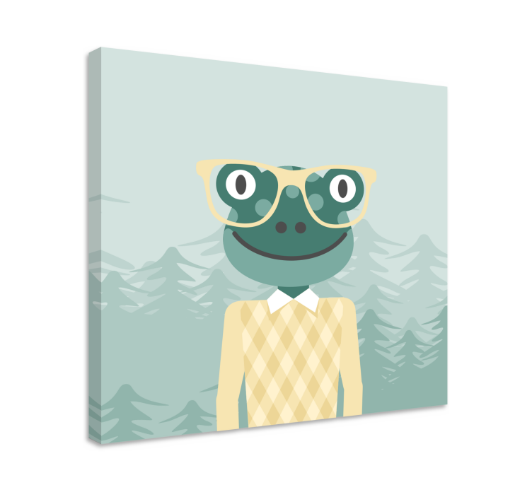 3d leinwandbild stilvolle froschfigur - TenStickers