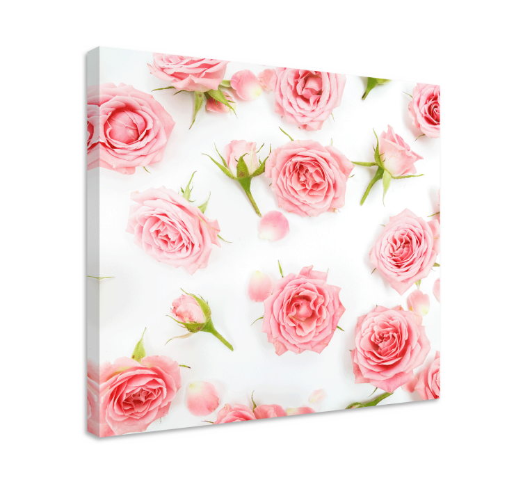 Leinwandbild arrangement von rosa rosen - TenStickers
