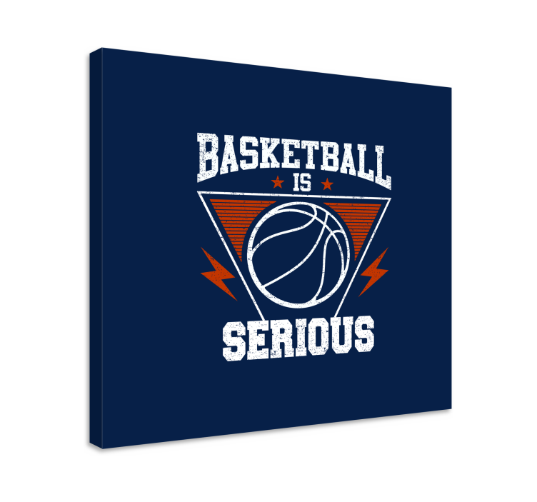 Leinwandbild sport basketball ist ernsthaft - TenStickers
