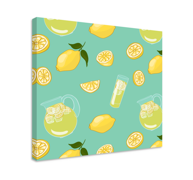 Leinwandbild obst erfrischende limonade motive - TenStickers
