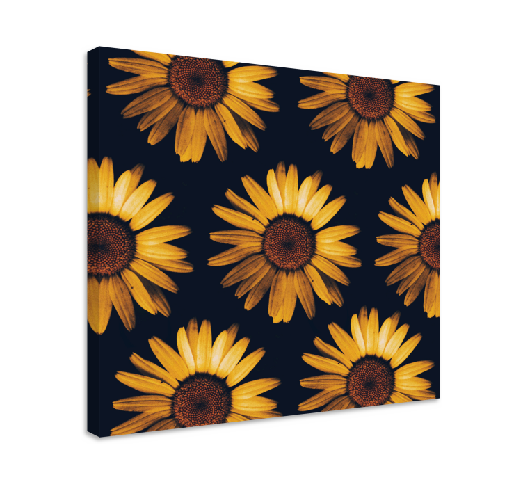Leinwandbild Blume Gelbe sonnenblume - TenStickers