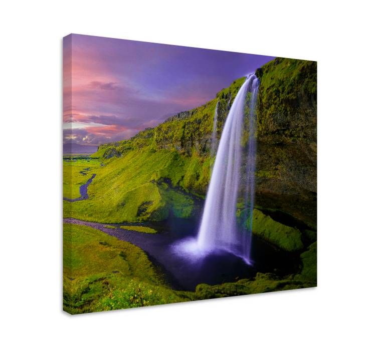 Wandbilder landschaft majestätischer wasserfallblick - TenStickers