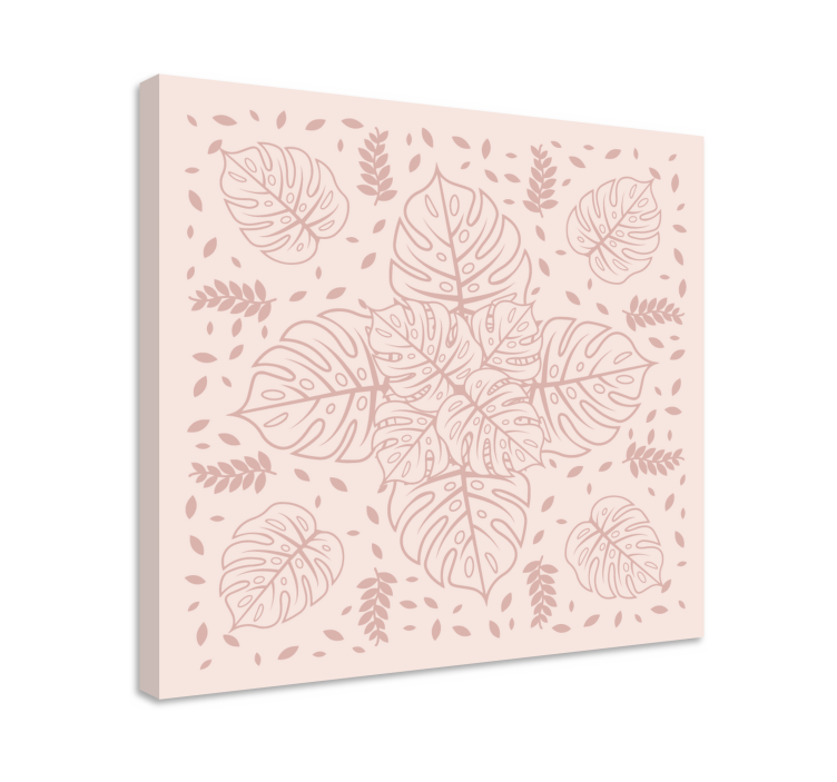 Leinwand Pflanzen botanisches monstera-muster - TenStickers