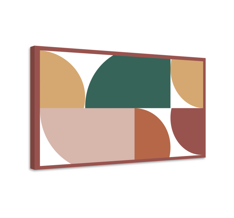 Geometrische wandbilder abstrakte kreisformen - TenStickers
