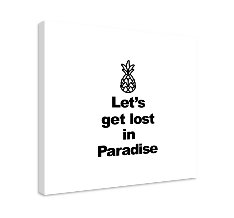 Wandbilder sprüche ananas abenteuer spruch - TenStickers