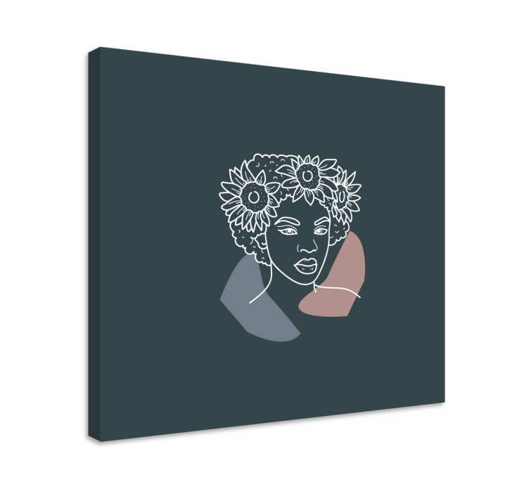 Leinwandbild mit prächtigem botanischen porträt - TenStickers