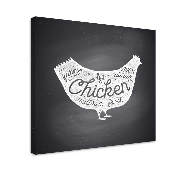 Wandbild baum frisches farmhuhn - TenStickers