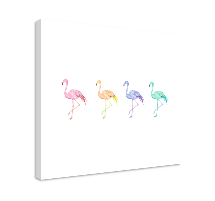 Wandbilder hunde diverse flamingos kollektion - TenStickers