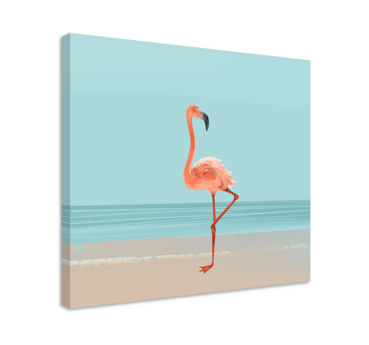 Wandbilder hunde anmutige flamingo-pose - TenStickers