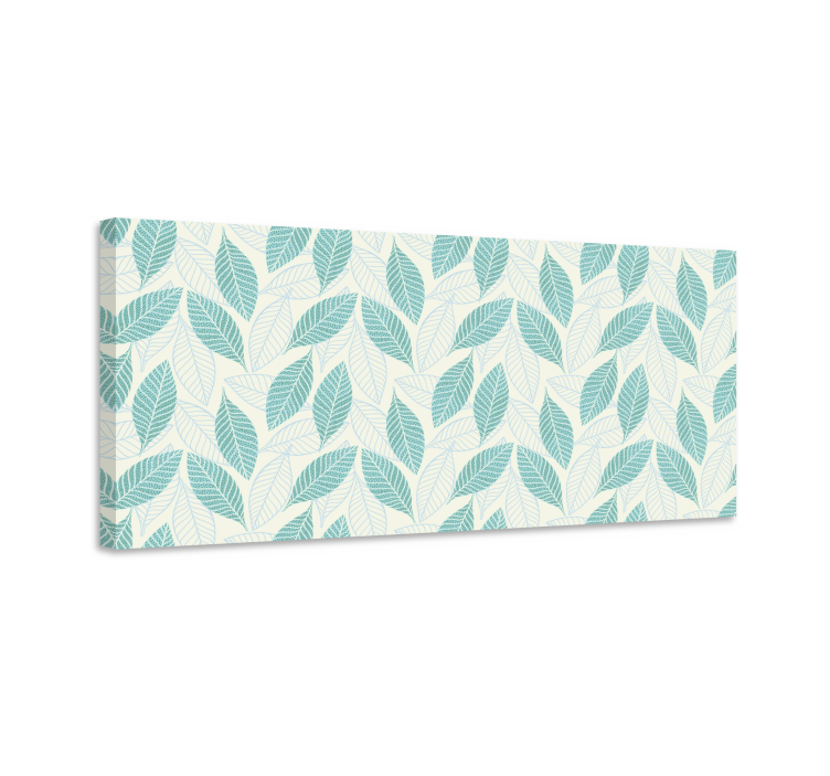 Leinwand Pflanzen Künstlerische abstrakte blätter - TenStickers