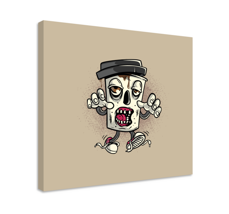 Wandbild gaming zombie mülleimer - TenStickers