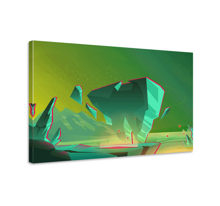 Wandbilder modern geometrische landschaftselemente - TenStickers