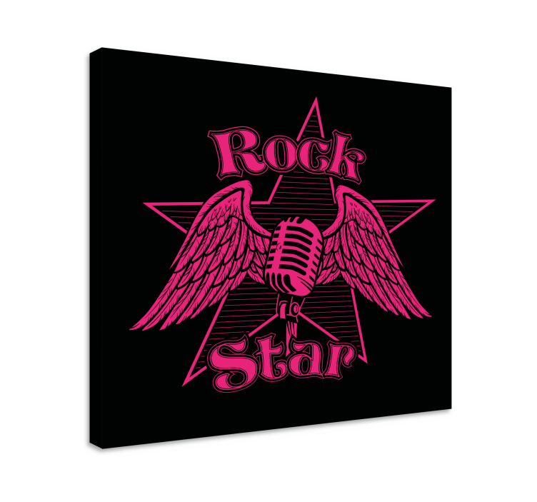 Wandbild musik rockster flügel - TenStickers