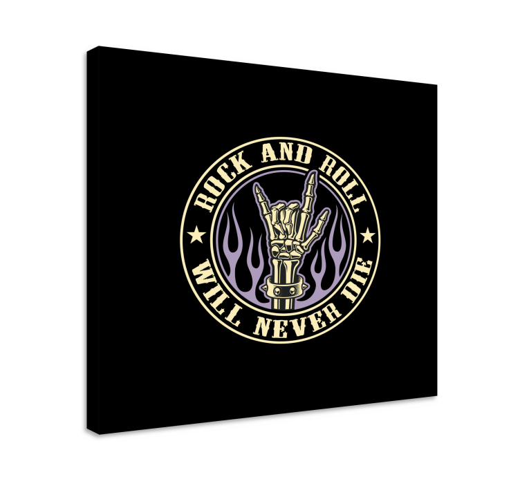 Wandbild Musik rock-hand-symbol - TenStickers