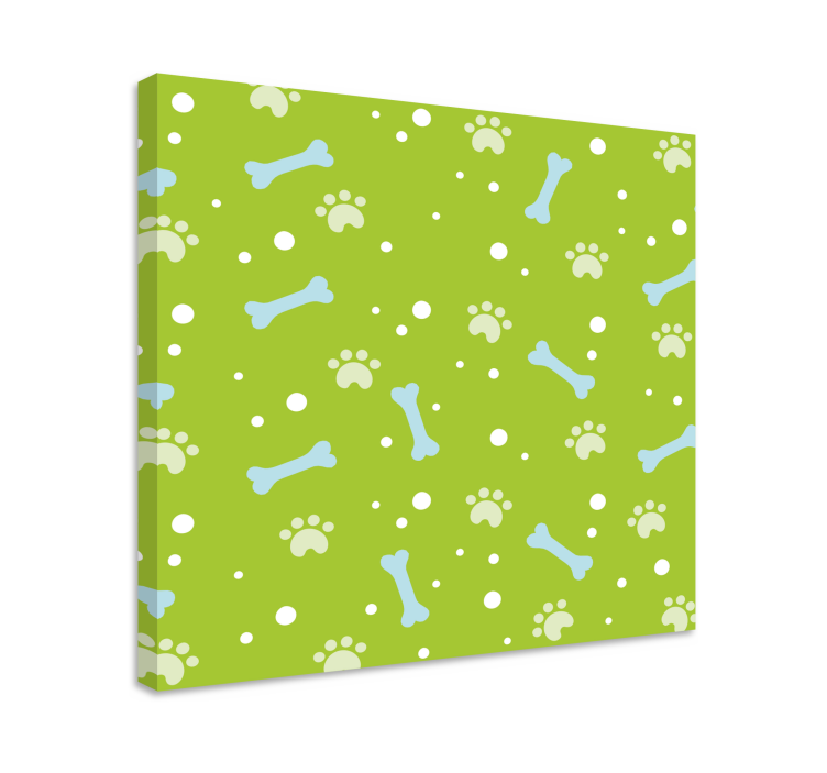 Wandbilder hunde pfotenabdruck muster - TenStickers