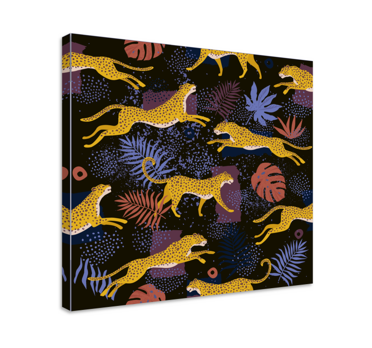 Wandbilder hunde springende gelbe hunde - TenStickers