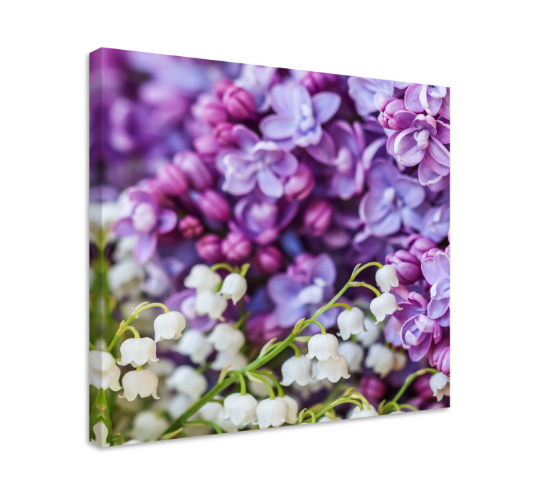 Leinwandbild lilien und flieder - TenStickers