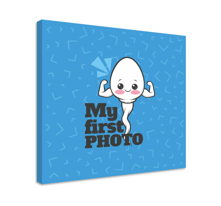 Leinwandbild babys mein erstes foto - TenStickers