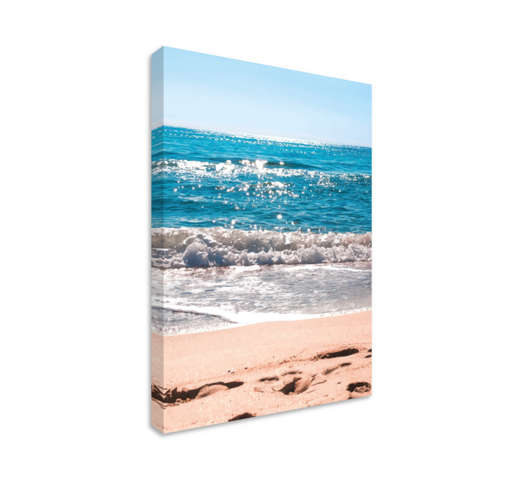 Wandbilder Landschaft Ruhiger strand an einem sonnigen tag - TenStickers