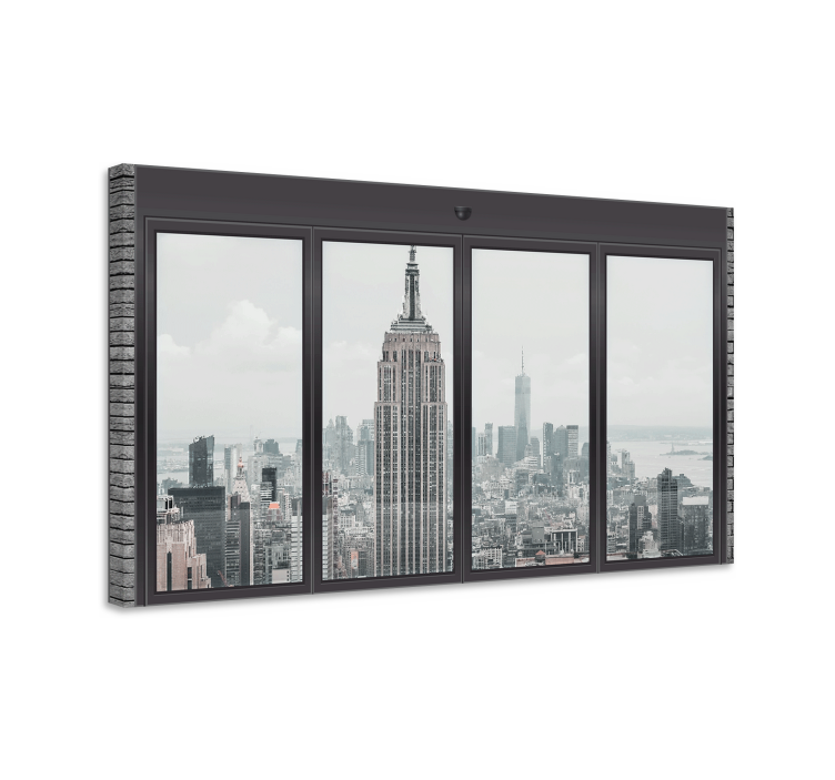 Leinwandbild blick auf das empire state building - TenStickers