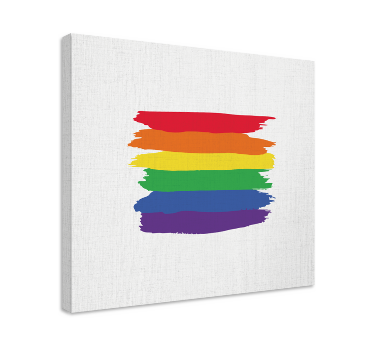 Wandbild Schlafzimmer Aquarell pride day flag - TenStickers