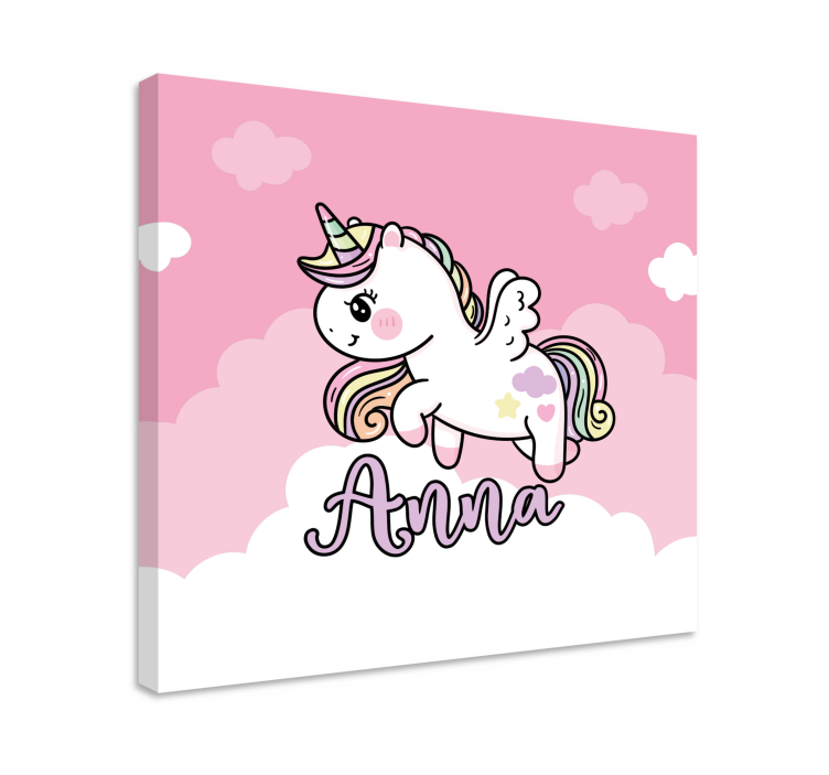 Einhorn wandbild süße einhornfantasie - TenStickers