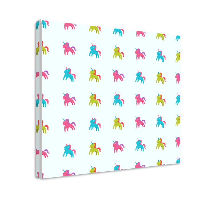 Einhorn wandbild buntes einhornmuster - TenStickers
