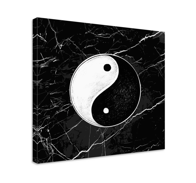 Zen bilder leinwand mit yin yang symbol - TenStickers