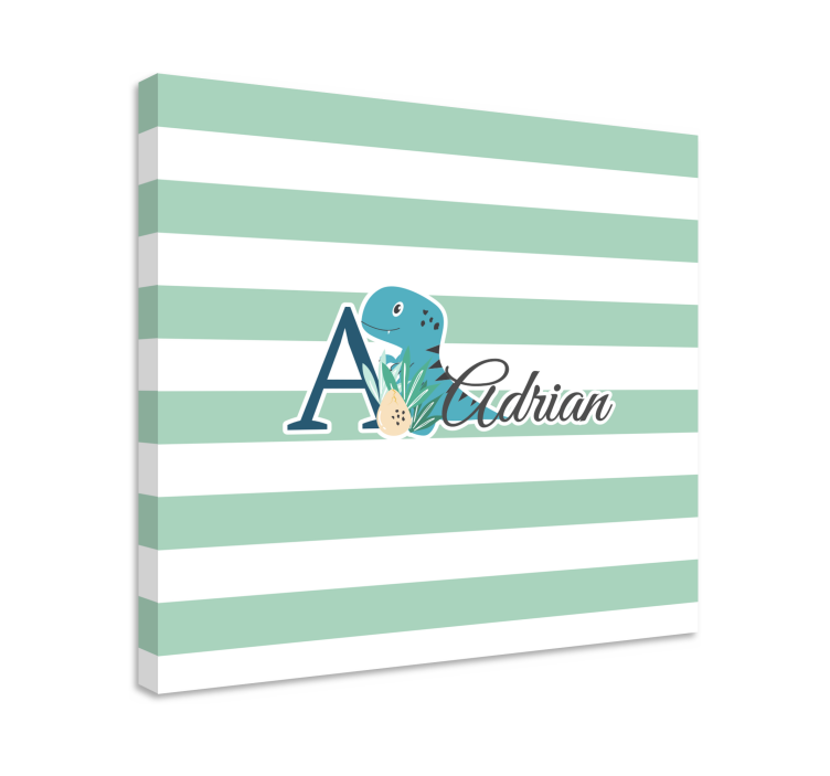 Dinosaurier wandbild adrians verspielter dino - TenStickers