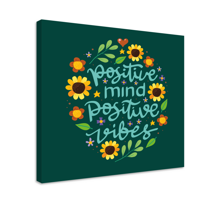 Wandbilder Motivation Blumen und motivationszitat - TenStickers
