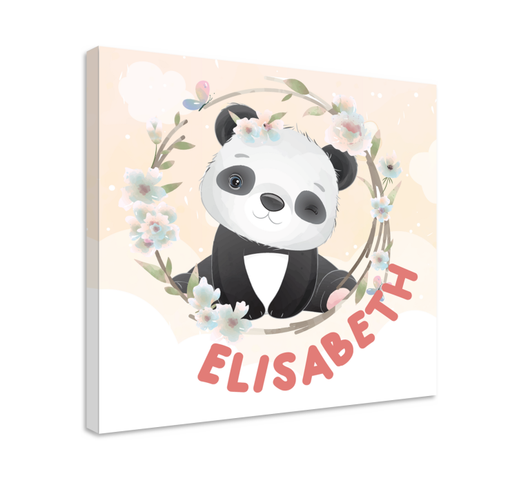 Wandbild tier im niedlichen panda design - TenStickers