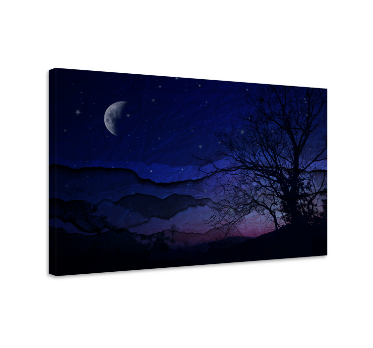 Wandbilder landschaft nacht-himmel gelassenheit - TenStickers