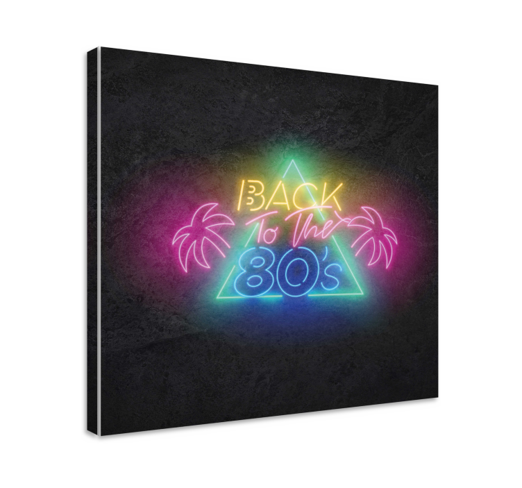 Wandbilder Sprüche neon-retro-satz - TenStickers
