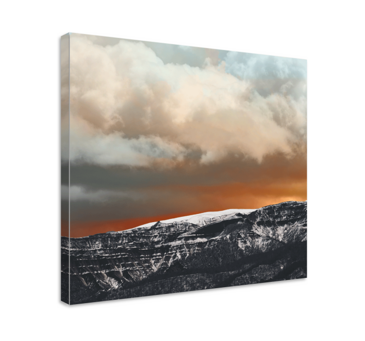 Wandbilder landschaft berglandschaft sonnenuntergang - TenStickers