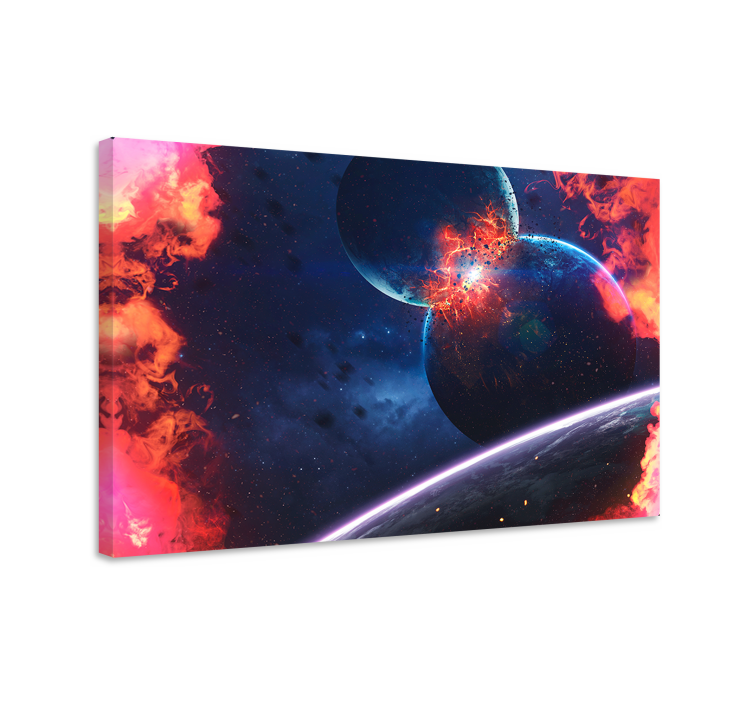Wandbilder modern Erstaunliche planetarische explosion - TenStickers
