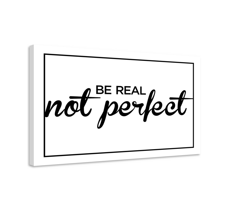 Wandbilder Motivation Sei echt nicht perfekt - TenStickers