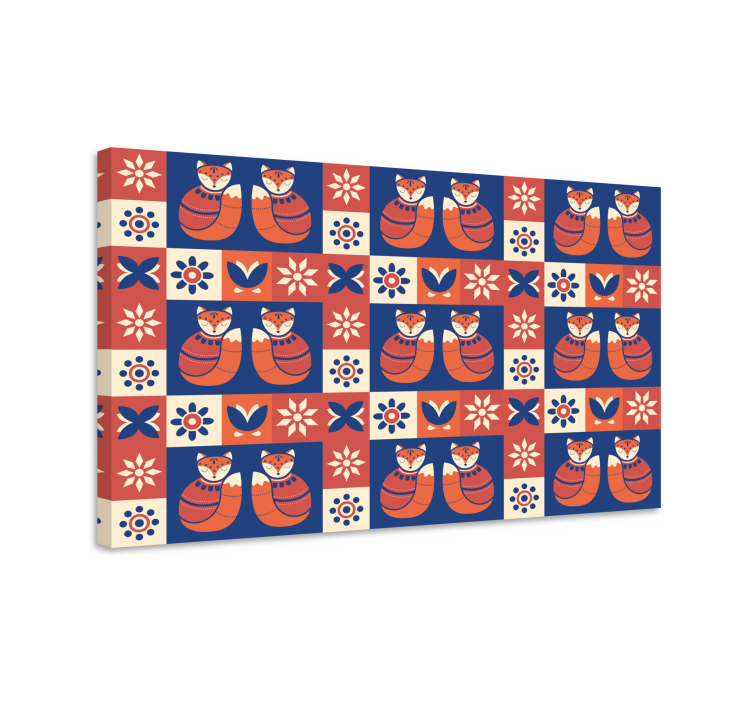 Wandbilder katzen freundliches katzenmuster - TenStickers